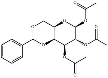 4,6-Di-O-benzylidene-1,2,3-tri-O-acetyl-β-D-galactopyranose Structure
