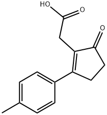 (5-OXO-2-P-TOLYL-CYCLOPENT-1-ENYL)-아세트산 구조식 이미지