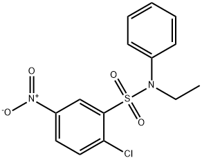 N-에틸-2-클로로-5-니트로벤젠술포아닐리드 구조식 이미지