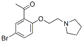 1-[5-bromo-2-(2-pyrrolidin-1-ylethoxy)phenyl]ethanone 구조식 이미지