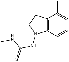 Thiourea, N-(2,3-dihydro-4-methyl-1H-indol-1-yl)-N-methyl- (9CI) 구조식 이미지