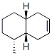 Naphthalene, 1,2,3,4,4a,5,8,8a-octahydro-1-methyl-, (1alpha,4abeta,8abeta)- (9CI) 구조식 이미지