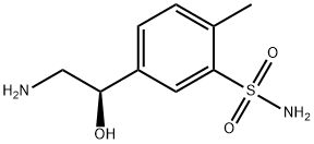 벤젠술폰아미드,5-(2-아미노-1-하이드록시에틸)-2-메틸-,(R)-(9Cl) 구조식 이미지