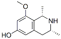 6-Isoquinolinol,1,2,3,4-tetrahydro-8-methoxy-1,3-dimethyl-,(1S-cis)-(9CI) 구조식 이미지