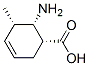 3-Cyclohexene-1-carboxylicacid,6-amino-5-methyl-,[1R-(1alpha,5alpha,6alpha)]-(9CI) 구조식 이미지