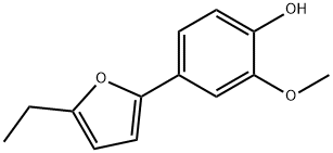 Phenol, 4-(5-ethyl-2-furanyl)-2-methoxy- (9CI) Structure