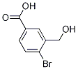 4-broMo-3-(하이드록시메틸)벤조산 구조식 이미지