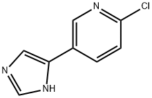 Pyridine,  2-chloro-5-(1H-imidazol-4-yl)-  (9CI) Structure