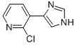 Pyridine,  2-chloro-3-(1H-imidazol-4-yl)-  (9CI) Structure