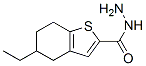 벤조[b]티오펜-2-카르복실산,5-에틸-4,5,6,7-테트라히드로-,히드라지드(9CI) 구조식 이미지