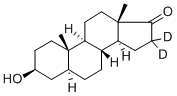 5ALPHA-ANDROSTAN-3BETA-OL-17-ONE-16,16-D2 구조식 이미지