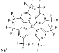 Sodium tetrakis[3,5-bis(trifluoromethyl)phenyl]borate 구조식 이미지