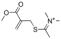 메탄아미늄,N-[1-[[2-(메톡시카르보닐)-2-프로페닐]티오]에틸리덴]-N-메틸-(9CI) 구조식 이미지