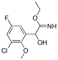 Benzeneethanimidic  acid,  3-chloro-5-fluoro--alpha--hydroxy-2-methoxy-,  ethyl  ester  (9CI) Structure