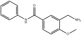 Benzamide, 3-(aminomethyl)-4-methoxy-N-phenyl- (9CI) Structure