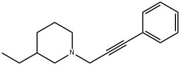 Piperidine, 3-ethyl-1-(3-phenyl-2-propynyl)- (9CI) 구조식 이미지