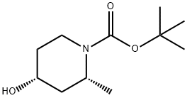 1-Piperidinecarboxylicacid,4-hydroxy-2-methyl-,1,1-dimethylethylester,(2R,4R)-(9CI) Structure