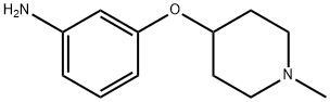 Benzenamine, 3-[(1-methyl-4-piperidinyl)oxy]- (9CI) Structure