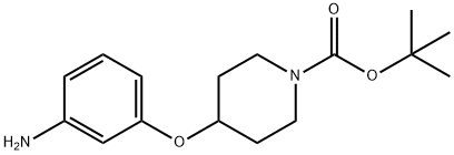 1-BOC-4-(3-아미노페녹시)피페리딘 구조식 이미지