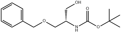N-Boc-(S)-2-amino-3-benzyloxy-1-propanol 구조식 이미지