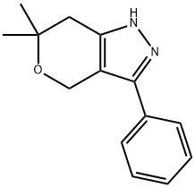 Pyrano[4,3-c]pyrazole, 1,4,6,7-tetrahydro-6,6-dimethyl-3-phenyl- (9CI) Structure