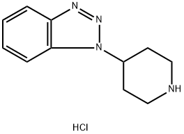 1-(4-PIPERIDYL)-1H-1,2,3-BENZOTRIAZOLE HYDROCHLORIDE 구조식 이미지