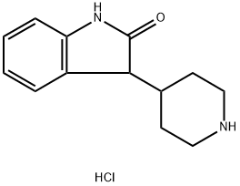 3-(피페리딘-4-일)인돌린-2-온염산염 구조식 이미지