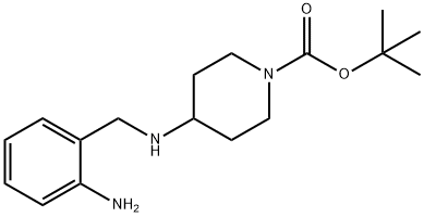 tert-부틸4-(2-α미노벤질라미노)피페리딘-1-카르복실레이트 구조식 이미지
