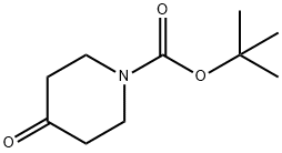 N-(tert-Butoxycarbonyl)-4-piperidone 구조식 이미지