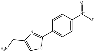 2-(4-니트로-페닐)-옥사졸-4-YL-메틸아민 구조식 이미지