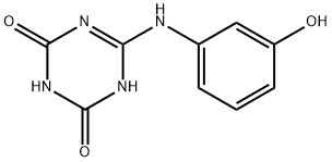 1,3,5-Triazine-2,4(1H,3H)-dione, 6-[(3-hydroxyphenyl)amino]- (9CI) Structure