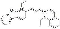 Benzofuro[2,3-b]pyridinium,  1-ethyl-2-[3-(1-ethyl-2(1H)-quinolinylidene)-1-propenyl]-  (9CI) 구조식 이미지