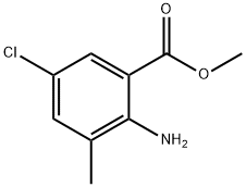 벤조산,2-aMino-5-클로로-3-메틸-,메틸에스테르 구조식 이미지