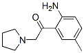 Ethanone, 1-(2-amino-5-methylphenyl)-2-(1-pyrrolidinyl)- (9CI) Structure