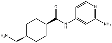 Cyclohexanecarboxamide, 4-(aminomethyl)-N-(2-amino-4-pyridinyl)-, trans- Structure