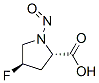 L-Proline, 4-fluoro-1-nitroso-, trans- (9CI) Structure