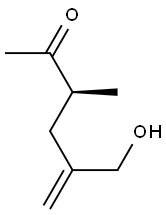5-Hexen-2-one, 5-(hydroxymethyl)-3-methyl-, (3S)- (9CI) Structure