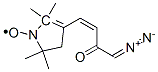 3-(4-diazo-3-oxo-cis-1-butenyl)-2,2,5,5-tetramethylpyrroline-1-oxyl 구조식 이미지