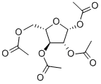 1,2,3,5-TETRA-O-ACETYL-BETA-L-ARABINOFURANOSE Structure