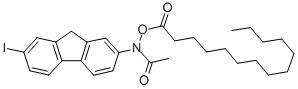 N-myristoyloxy-N-acetyl-2-amino-7-iodofluorene Structure