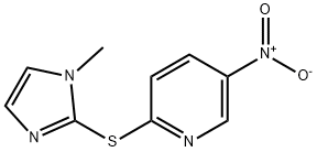 2-(1-Methyl-1H-imidazol-2-ylsulfanyl)-5-nitro-pyridine 구조식 이미지