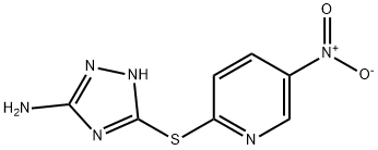 5-(5-Nitro-pyridin-2-ylsulfanyl)-4H-[1,2,4]triazol-3-ylamine Structure