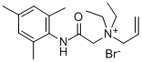 N,N-Diethyl-N-(2-oxo-2-((2,4,6-trimethylphenyl)amino)ethyl)-2-propen-1 -aminium bromide 구조식 이미지