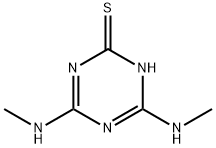 4,6-비스(메틸아미노)-1,3,5-트리아진-2(1H)-티온 구조식 이미지