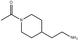 4-Piperidineethanamine, 1-acetyl- (9CI) Structure