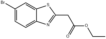 ETHYL 2-(6-BROMOBENZO[D]THIAZOL-2-YL)ACETATE Structure