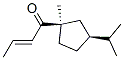 2-Buten-1-one,1-[(1R,3S)-1-methyl-3-(1-methylethyl)cyclopentyl]-,(2E)-(9CI) Structure