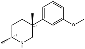 피페리딘,5-(3-메톡시페닐)-2,5-디메틸-,시스-(9CI) 구조식 이미지