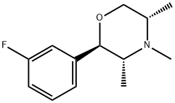 Morpholine, 2-(3-fluorophenyl)-3,4,5-trimethyl-, [2R-(2alpha,3ba,5ba)]- (9CI) 구조식 이미지