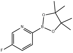 5-FLUOROPYRIDINE-2-붕소산피나콜에스테르 구조식 이미지